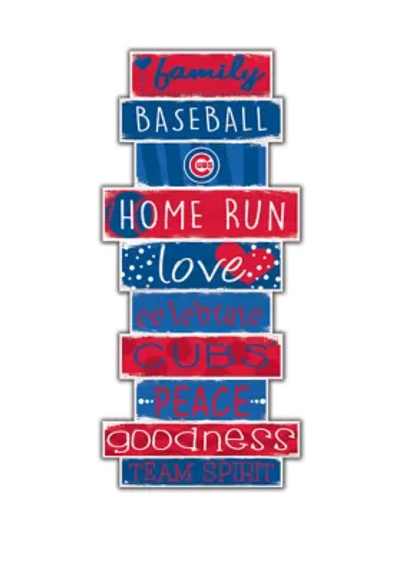MLB Chicago Cubs Celebrations Stack 24 in x 10 in Sign