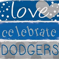 MLB Los Angeles Dodgers Celebrations Stack 24 in x 10 in Sign