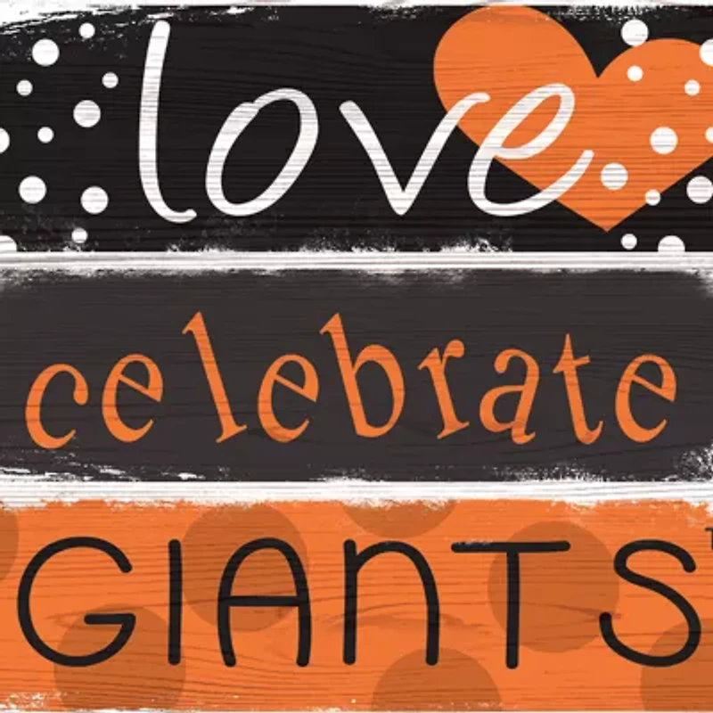MLB San Francisco Giants Celebrations Stack 24 in x 10 in Sign