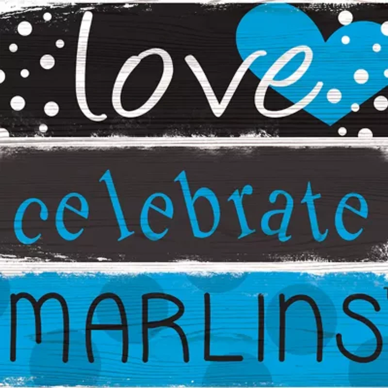 MLB Miami Marlins Celebrations Stack 24 in x 10 in Sign