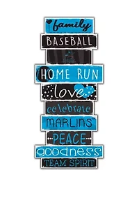 MLB Miami Marlins Celebrations Stack 24 in x 10 in Sign