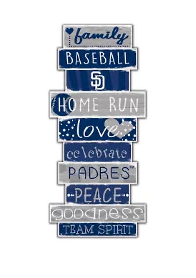 MLB San Diego Padres Celebrations Stack 24 in x 10 in Sign