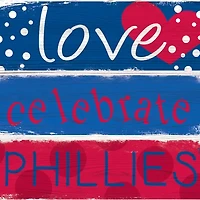 MLB Philadelphia Phillies Celebrations Stack 24 in x 10 in Sign