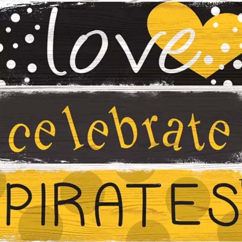 MLB Pittsburgh Pirates Celebrations Stack 24 in x 10 in Sign