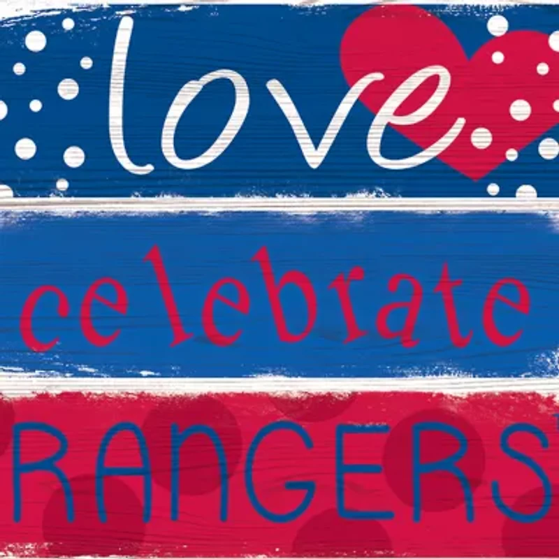 MLB Texas Rangers 24 Inch Celebration Stack Sign