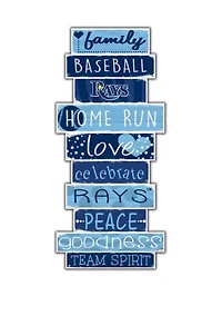 MLB Tampa Bay Rays Celebrations Stack 24 in x 10 in Sign