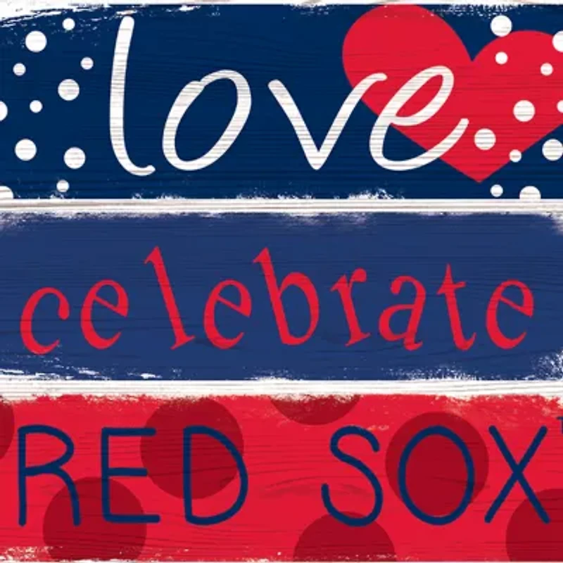 MLB Boston Red Sox Celebrations Stack 24 in x 10 in Sign