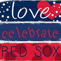 MLB Boston Red Sox Celebrations Stack 24 in x 10 in Sign