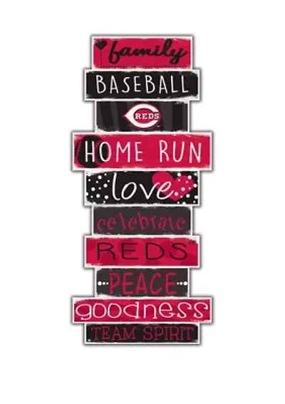 MLB Cincinnati Reds Celebrations Stack 24 in x 10 in Sign