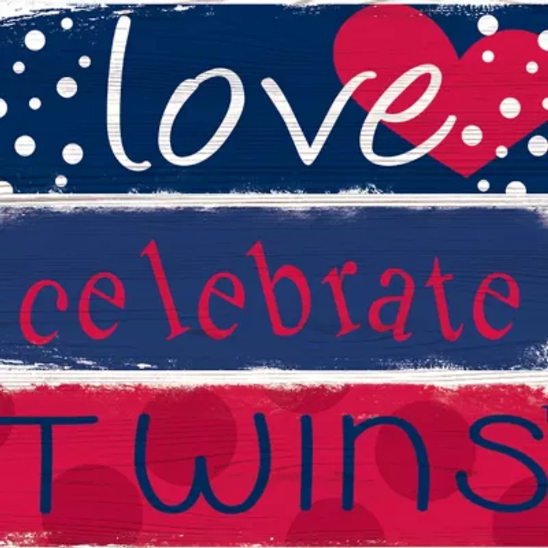 MLB Minnesota Twins Celebrations Stack 24 Inch Sign