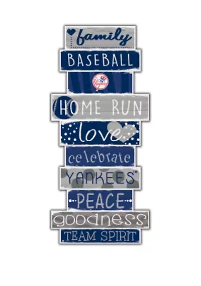 MLB New York Yankees Celebrations Stack 24 Inch Sign