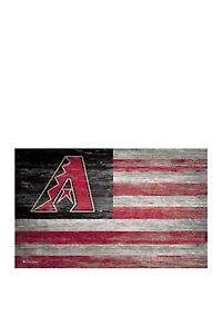 MLB Arizona Diamondbacks 11 in x 19 in Distressed Flag