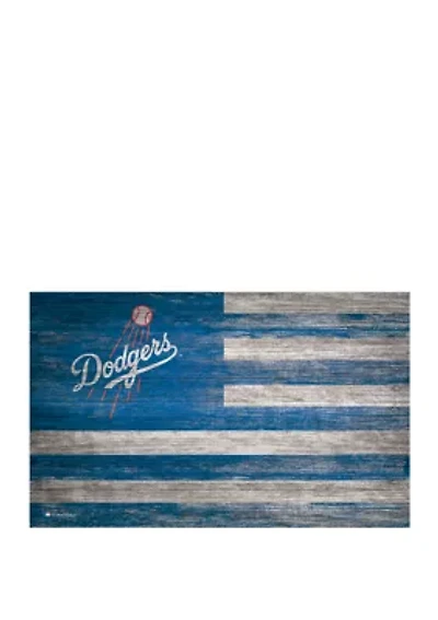 MLB Los Angeles Dodgers 11 in x 19 in Distressed Flag 