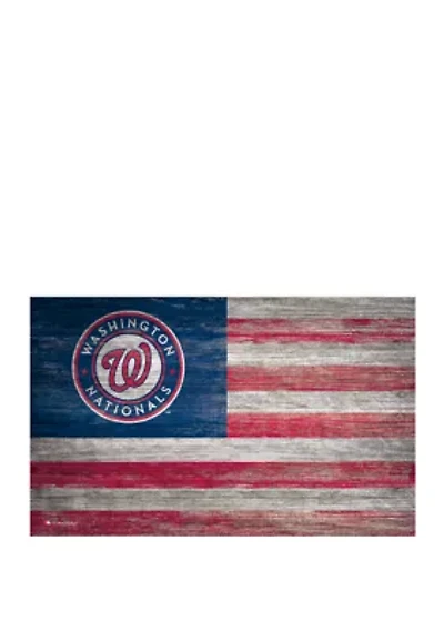 MLB Washington Nationals 11 in x 19 in Distressed Flag