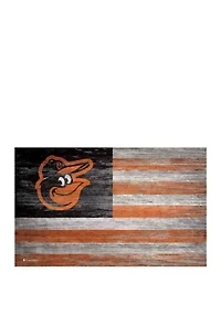 MLB Baltimore Orioles Distressed Flag 11x19