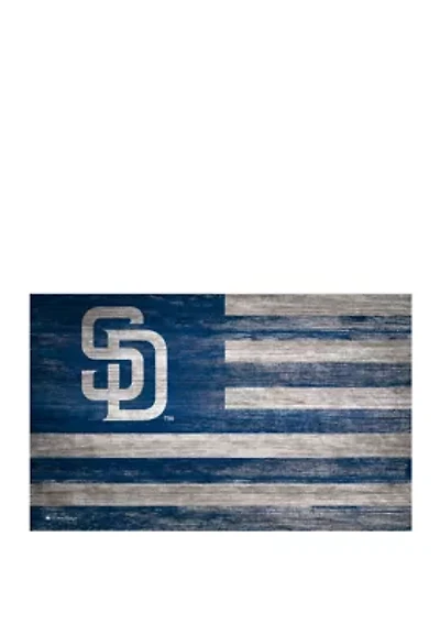 MLB San Diego Padres 11 in x 19 in Distressed Flag Sign