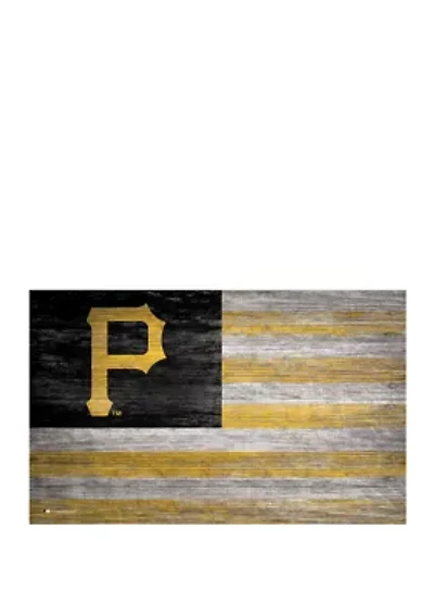 MLB Pittsburgh Pirates 11 in x 19 in Distressed Flag