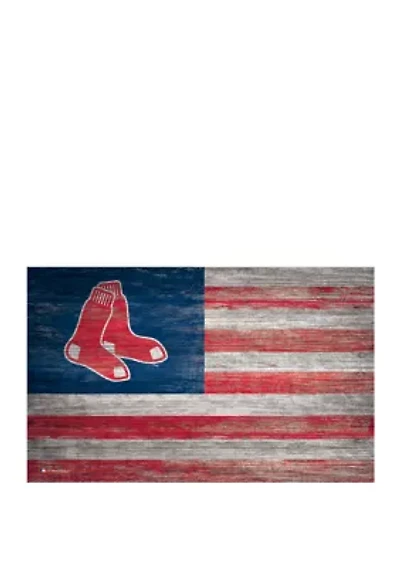 MLB Boston Red Sox 11 in x 19 in Distressed Flag