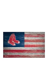 MLB Boston Red Sox 11 in x 19 in Distressed Flag