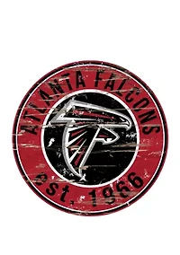 NFL Atlanta Falcons 24 Inch Round Distressed Sign