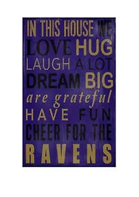 NFL Baltimore Ravens In This House Sign
