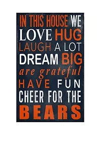 NFL Chicago Bears In This House Sign