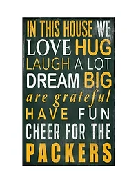 NFL Green Bay Packers 11 in x 19 in In This House Sign