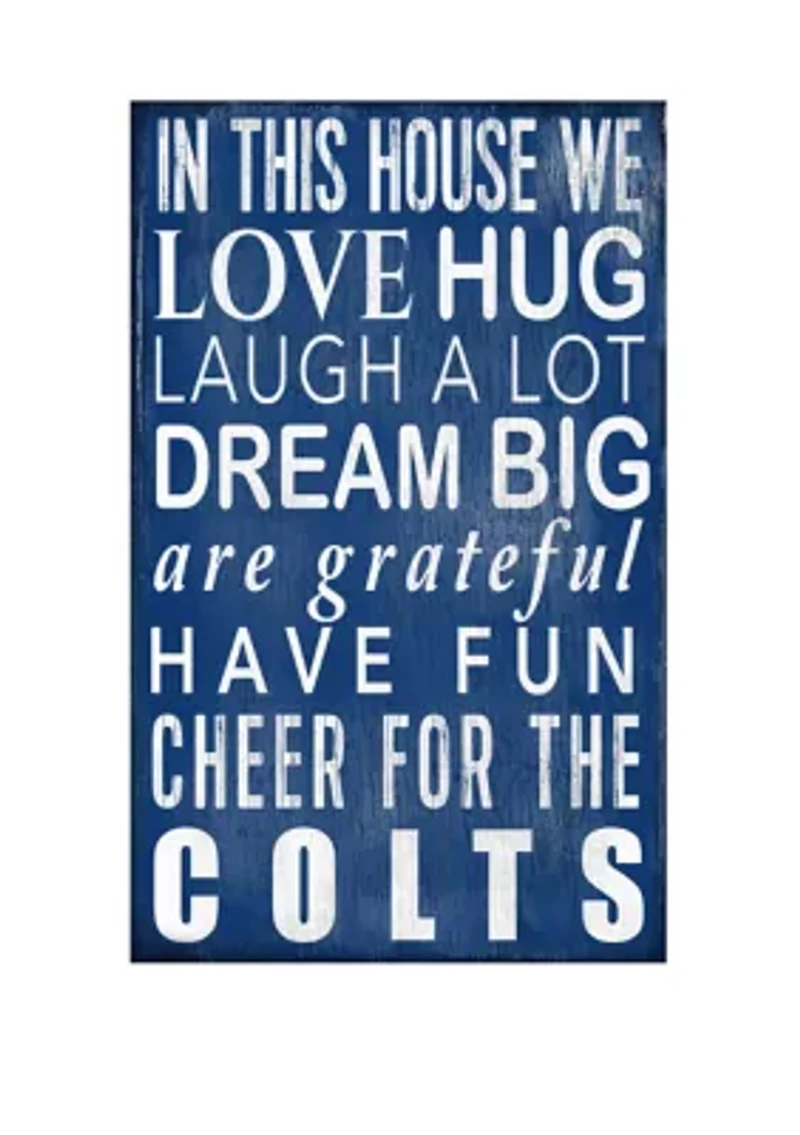NFL Indianapolis Colts In This House Sign
