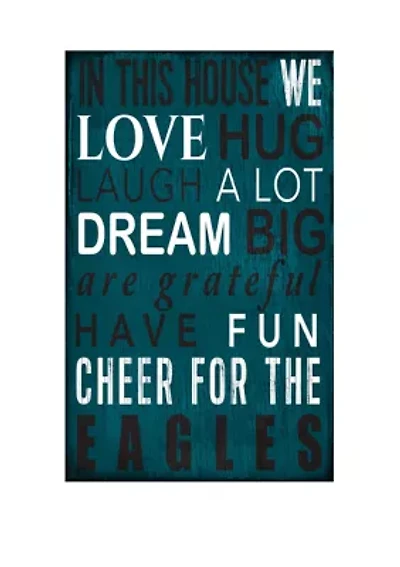 NFL Philadelphia Eagles In This House Sign