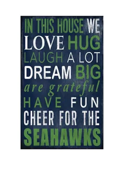 NFL Seattle Seahawks In This House Sign
