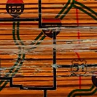 NFL Chicago Bears Distressed State Cutout Wall Art