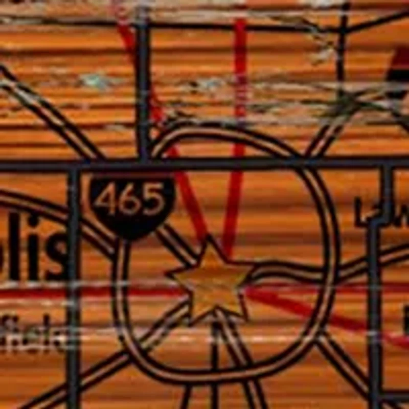 NFL Indianapolis Colts Distressed State Cutout Wall Art