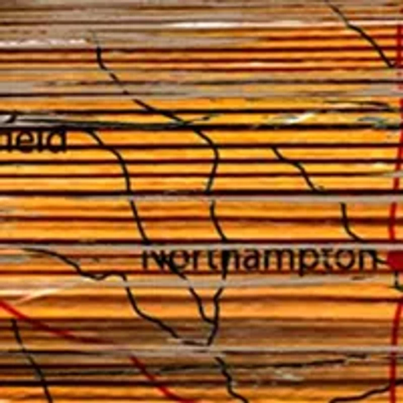 NFL New England Patriots Distressed State Cutout Wall Art