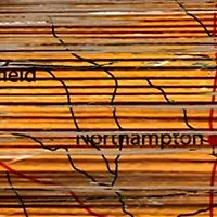 NFL New England Patriots Distressed State Cutout Wall Art