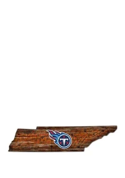 NFL Tennessee Titans Distressed State Cutout Wall Art