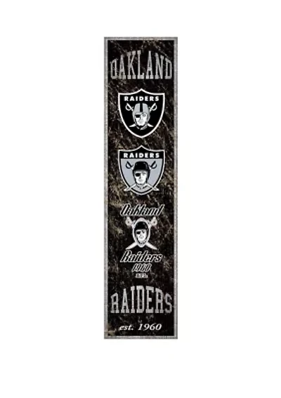 NFL Oakland Raiders 6 in x 24 in Vertical Heritage Banner 