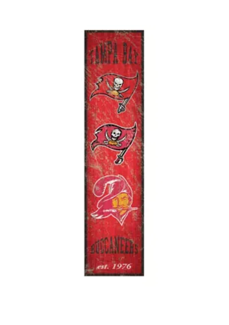 NFL Tampa Bay Buccaneers 6 in x 24 in Vertical Heritage Banner