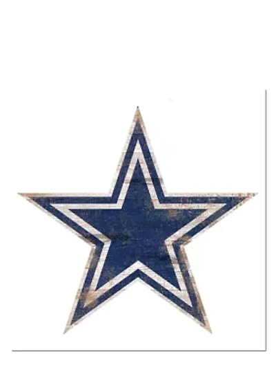 NFL Dallas Cowboys Distressed Logo Cutout Sign