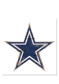 NFL Dallas Cowboys Distressed Logo Cutout Sign