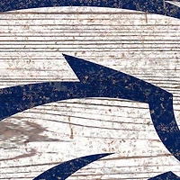 NFL Denver Broncos Distressed Logo Cutout Sign