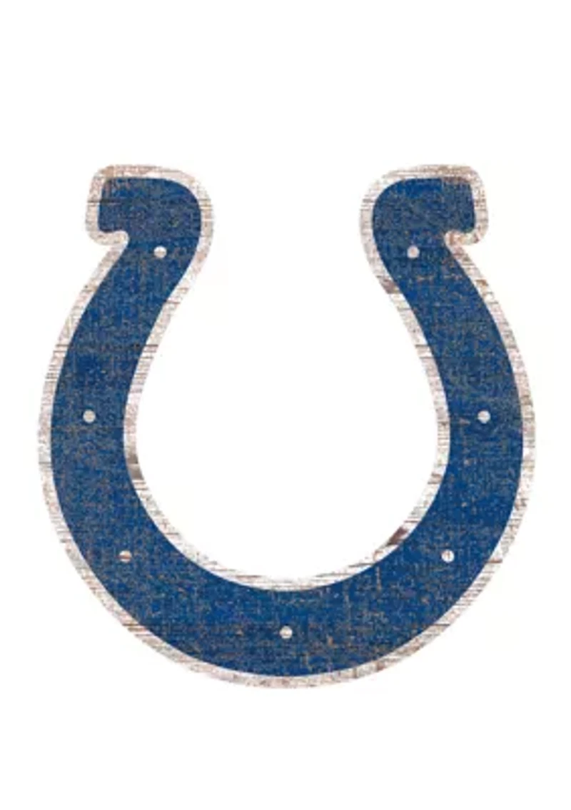 NFL Indianapolis Colts Distressed Logo Cutout Sign