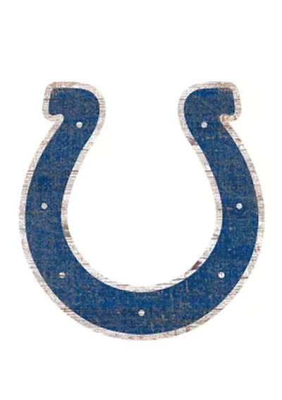 NFL Indianapolis Colts Distressed Logo Cutout Sign