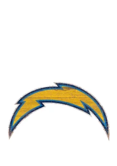 NFL Los Angeles Chargers Distressed Logo Cutout Sign