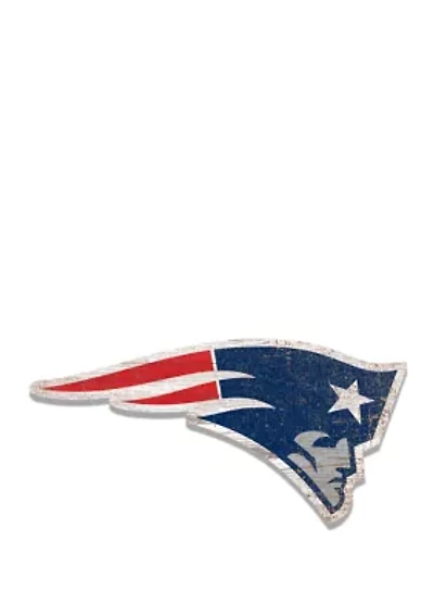 NFL New England Patriots Distressed Logo Cutout Sign