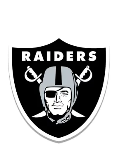 NFL Oakland Raiders Distressed Logo Cutout Sign