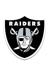 NFL Oakland Raiders Distressed Logo Cutout Sign