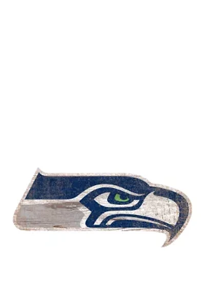 NFL Seattle Seahawks Distressed Logo Cutout Sign