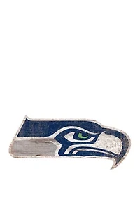 NFL Seattle Seahawks Distressed Logo Cutout Sign