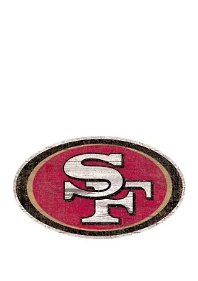 NFL San Francisco 49ers Distressed Logo Cutout Sign