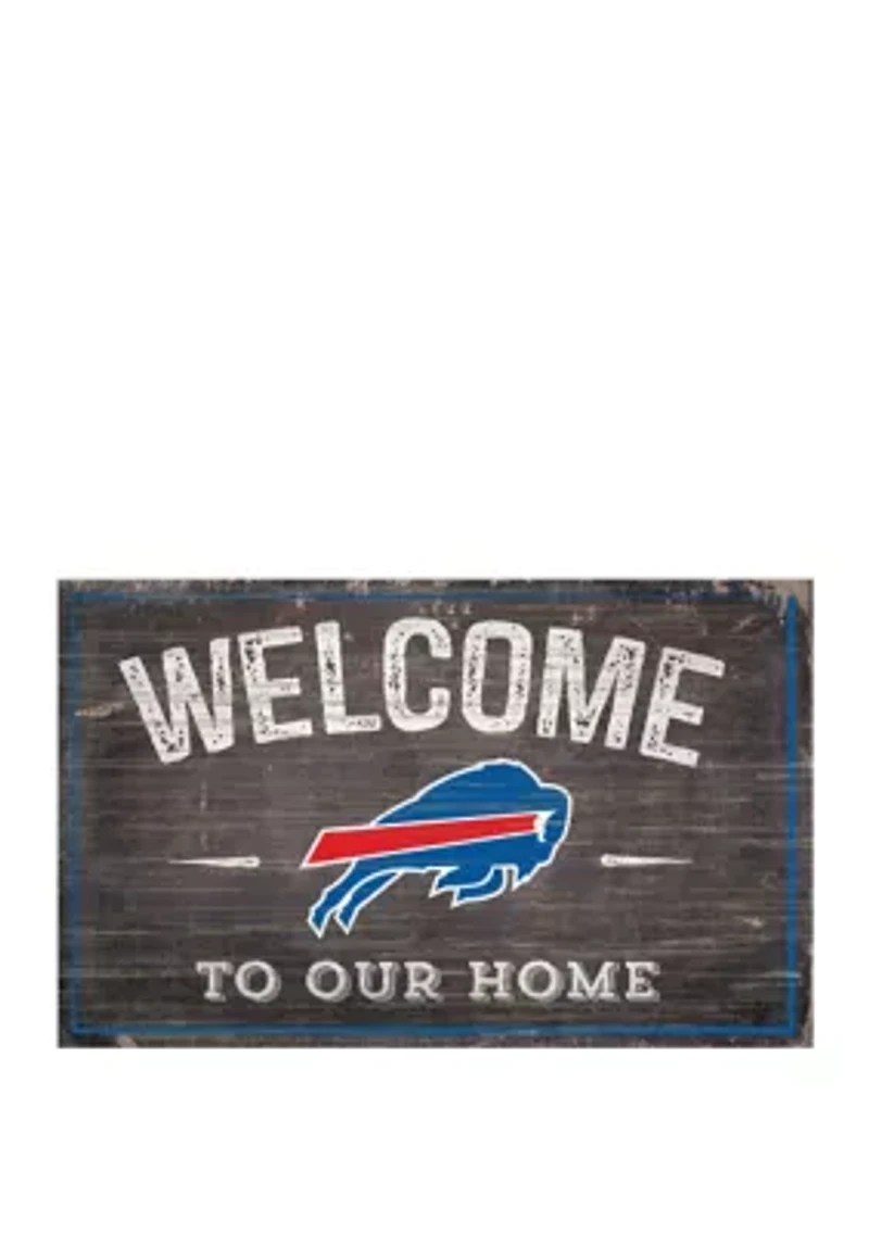 NFL Buffalo Bills 11 in x 19 in Welcome to Our Home Sign